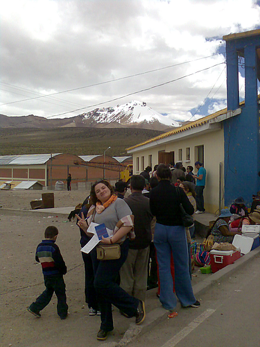 Haciendo cola en la aduana